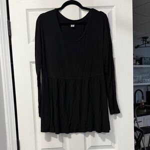 Old Navy Black Long Sleeve Top